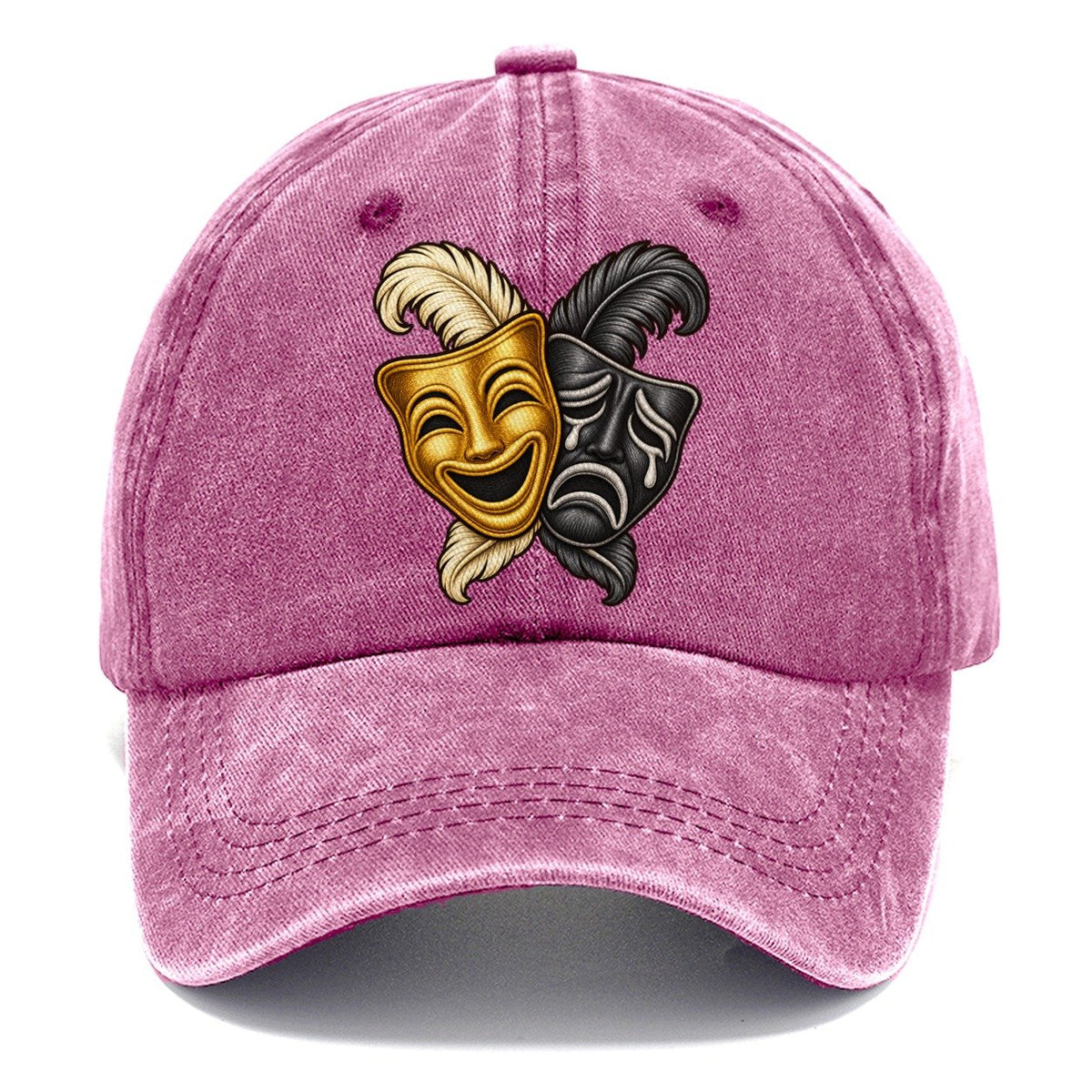 Masks Venetian Plumes Fan Favorites Classic Cap – Dusty Rose