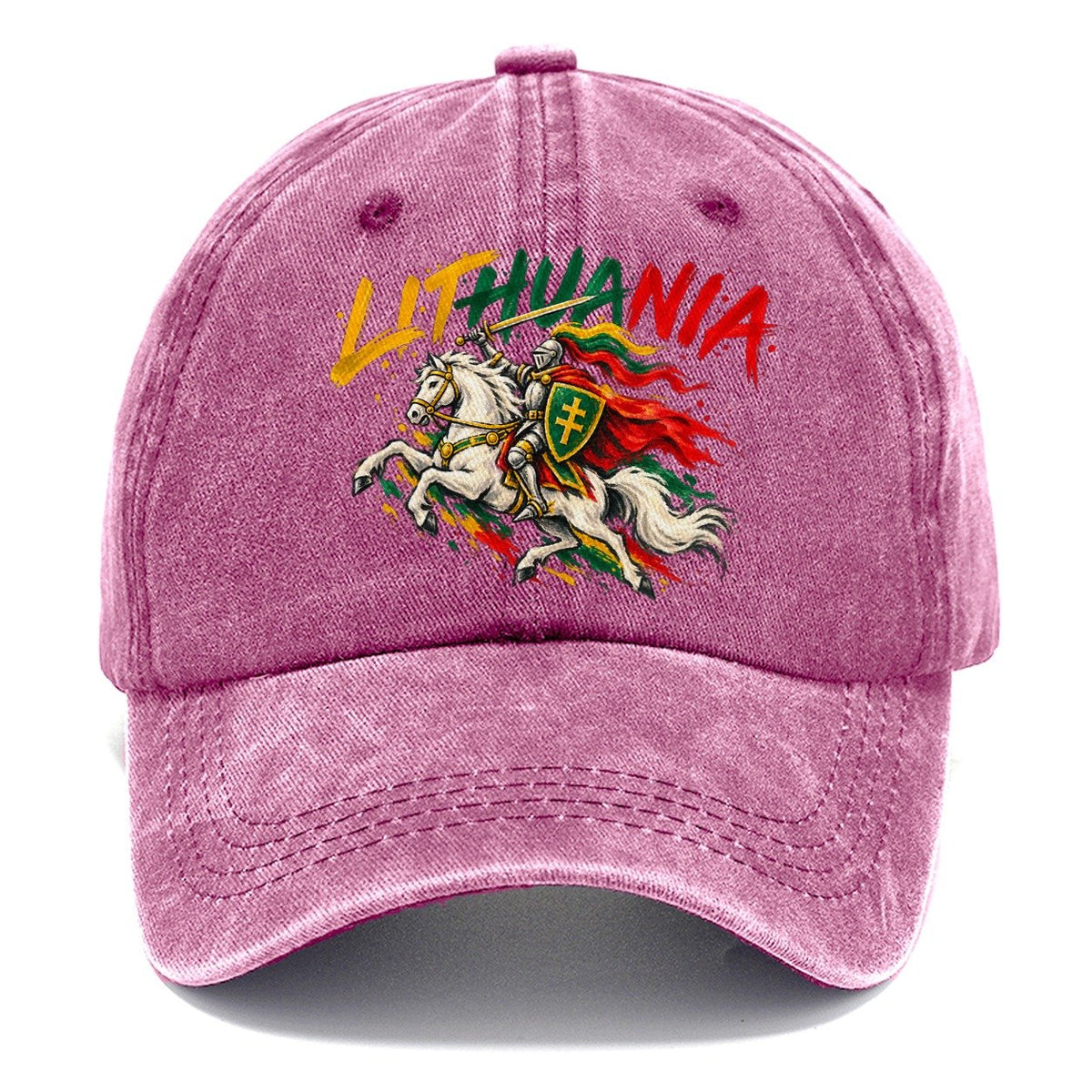 Lithuania Retro Badge Classic Cap – Dusty Rose