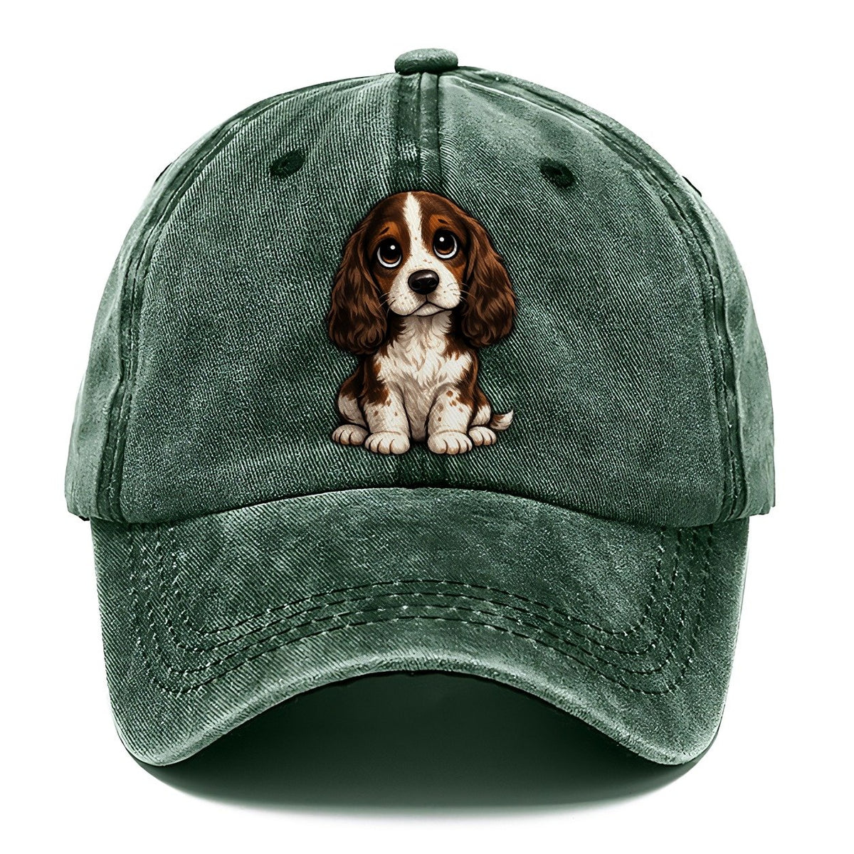 English Springer Spaniel Sitting Sweetheart Classic Cap – Forest Mist