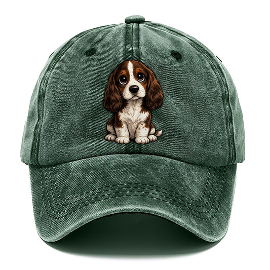 English Springer Spaniel Sitting Sweetheart Classic Cap – Forest Mist