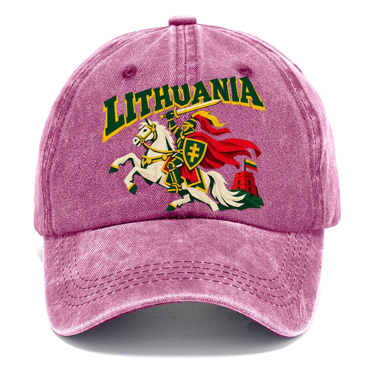 Lithuania Cut-Paper Badge Classic Cap – Dusty Rose