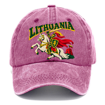 Lithuania Cut-Paper Badge Classic Cap – Dusty Rose