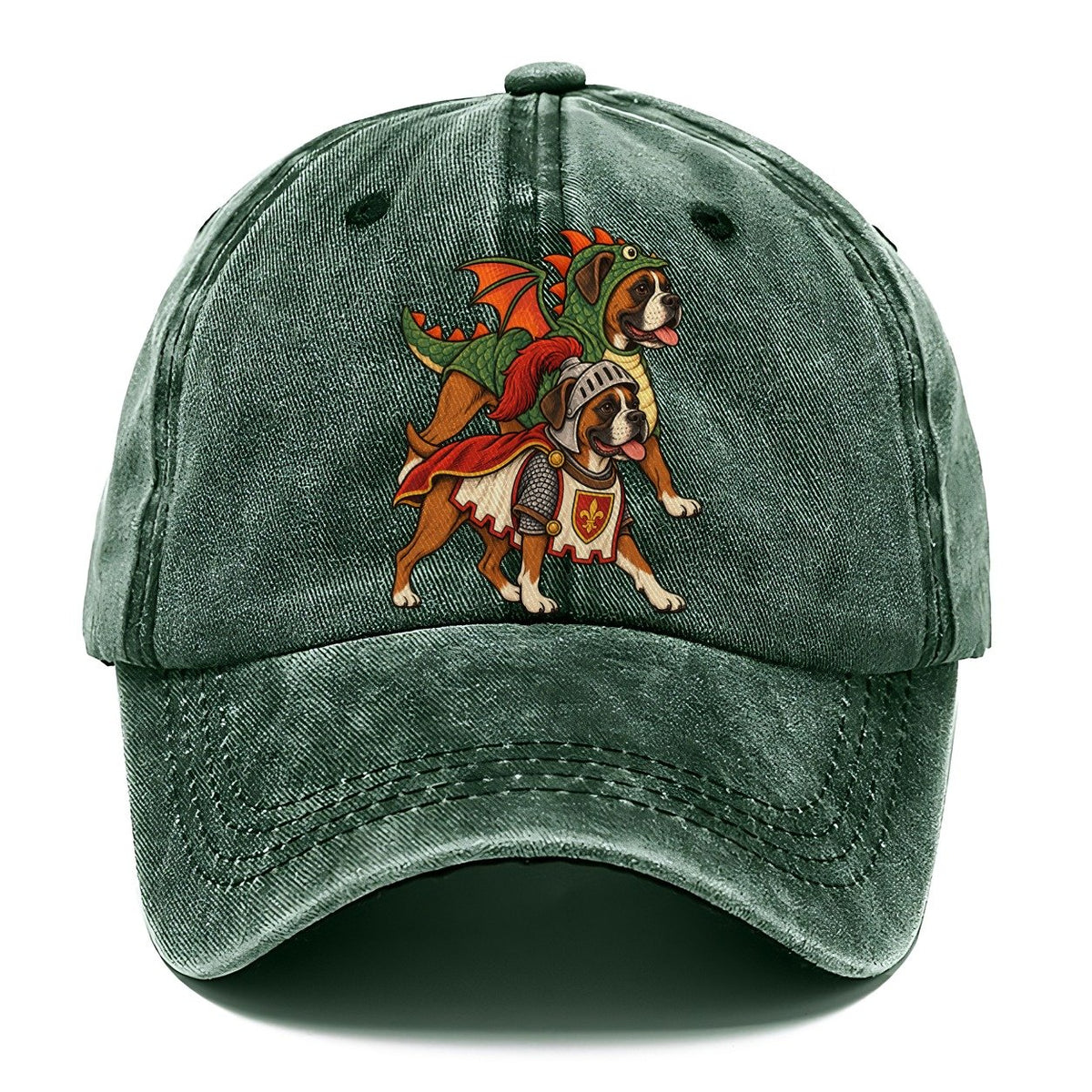 2 Boxers In Halloween Costumes Hdp 32 Parade Lineup Halloween Dog Parade Classic Cap – Forest Mist