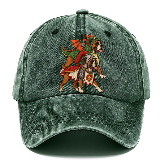 2 Boxers In Halloween Costumes Hdp 32 Parade Lineup Halloween Dog Parade Classic Cap – Forest Mist