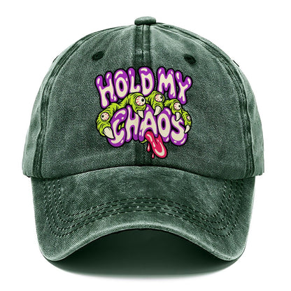 Hold My Chaos Crazy Styles Classic Cap – Forest Mist