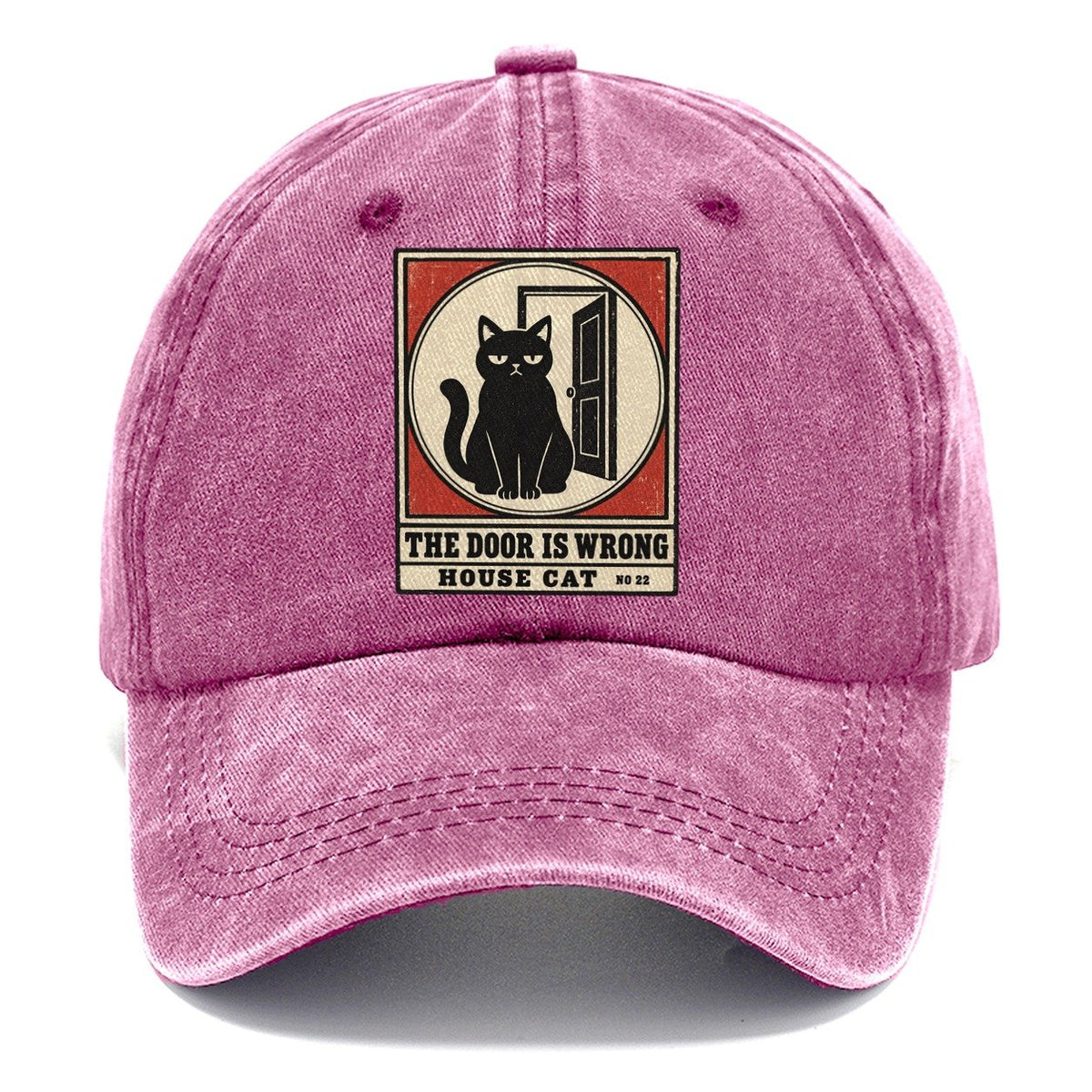 The Door Is Wrong Neko Says No Classic Cap – Dusty Rose