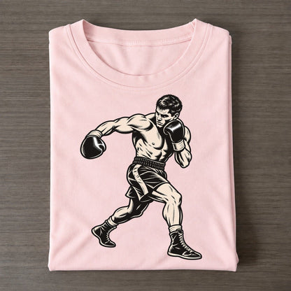 Boxer Body Hook Global Sports Ink Figures Classic T-shirt – Pink