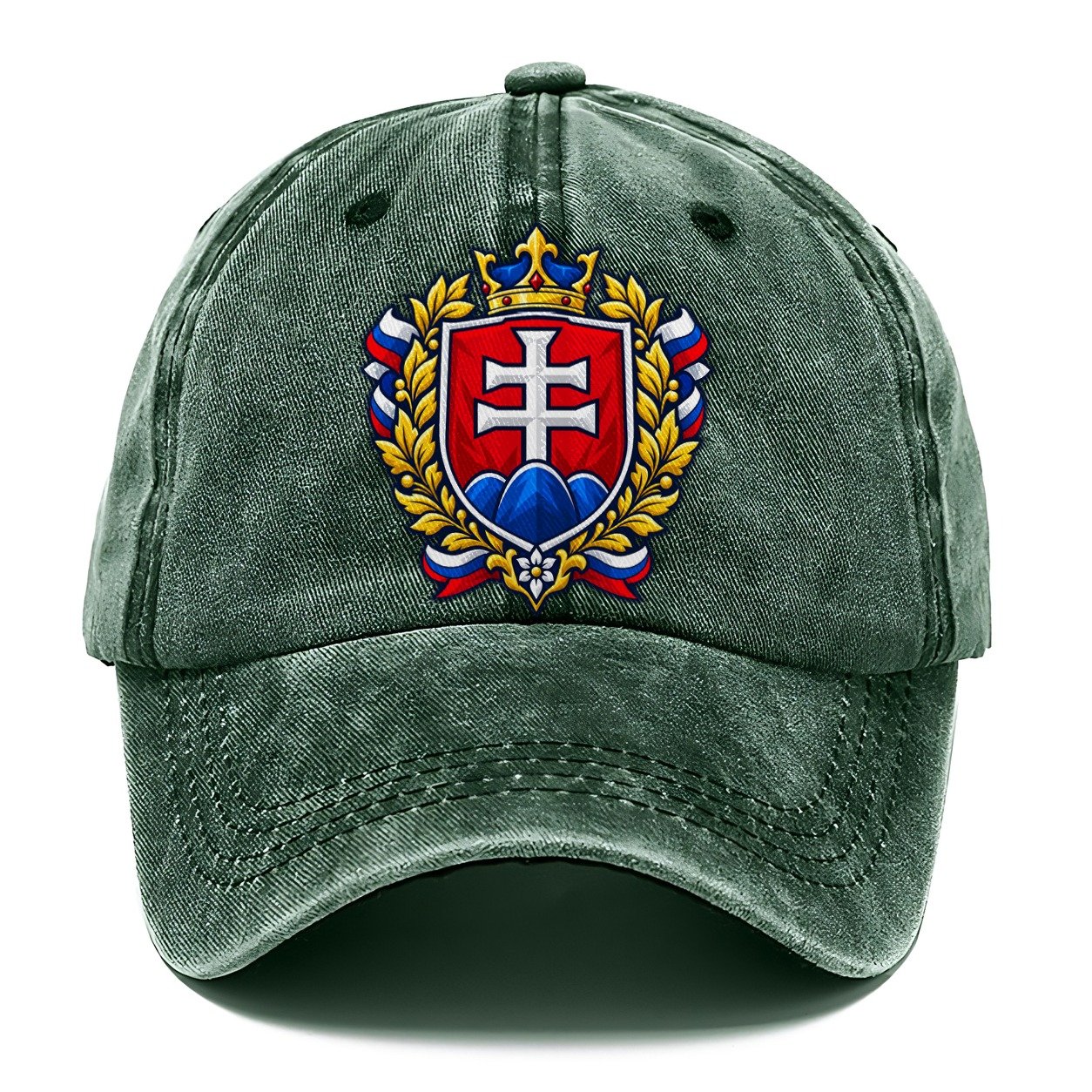 Slovakia Heraldic Crest Country Logos Classic Cap – Forest Mist