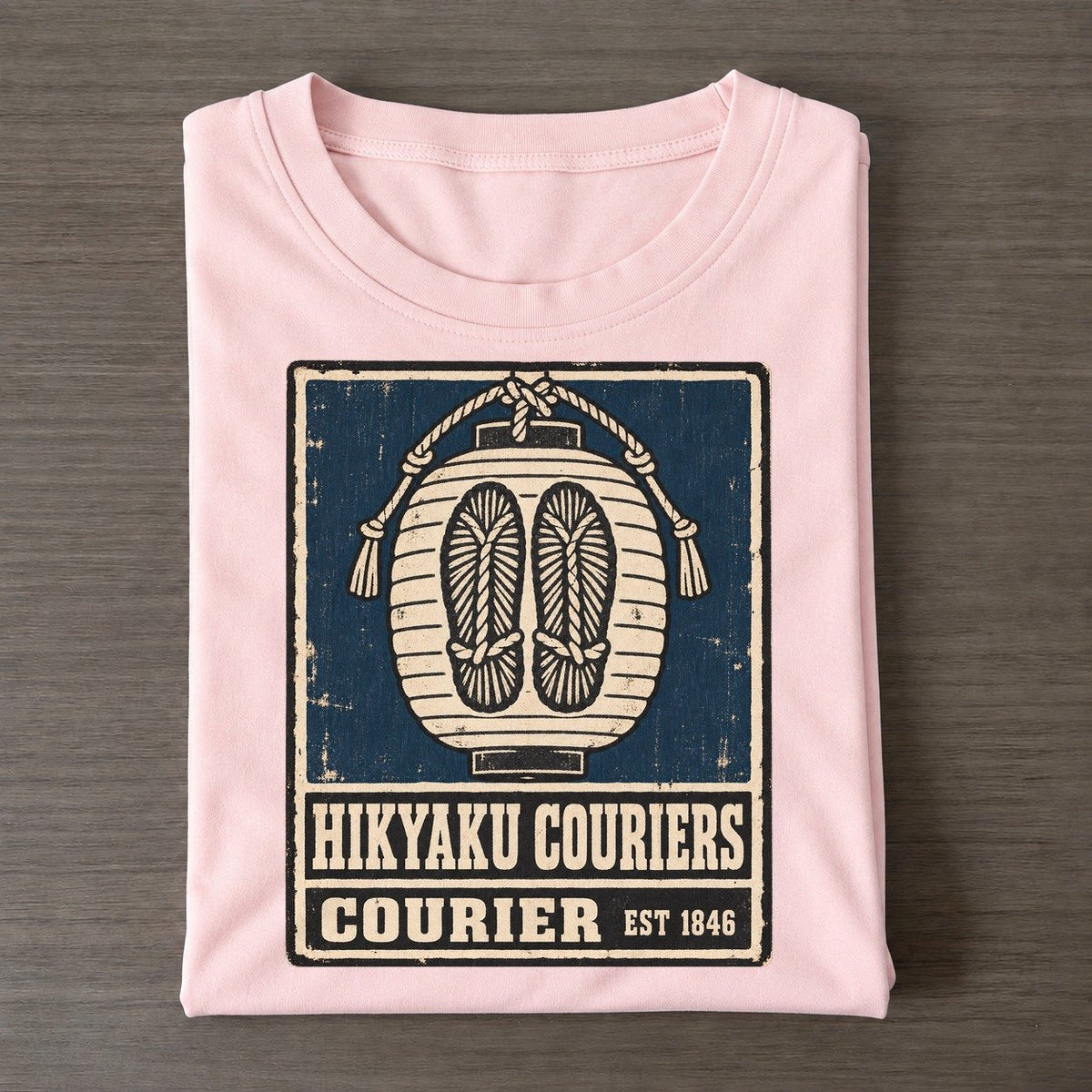 Hikyaku Courier House Noren Trade Co Classic T-shirt – Pink