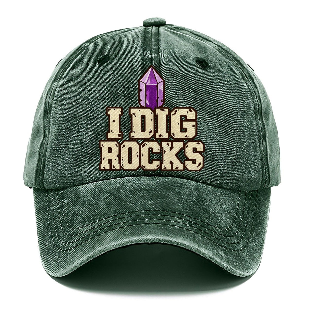 I Dig Rocks Rocks And Minerals Classic Cap – Forest Mist