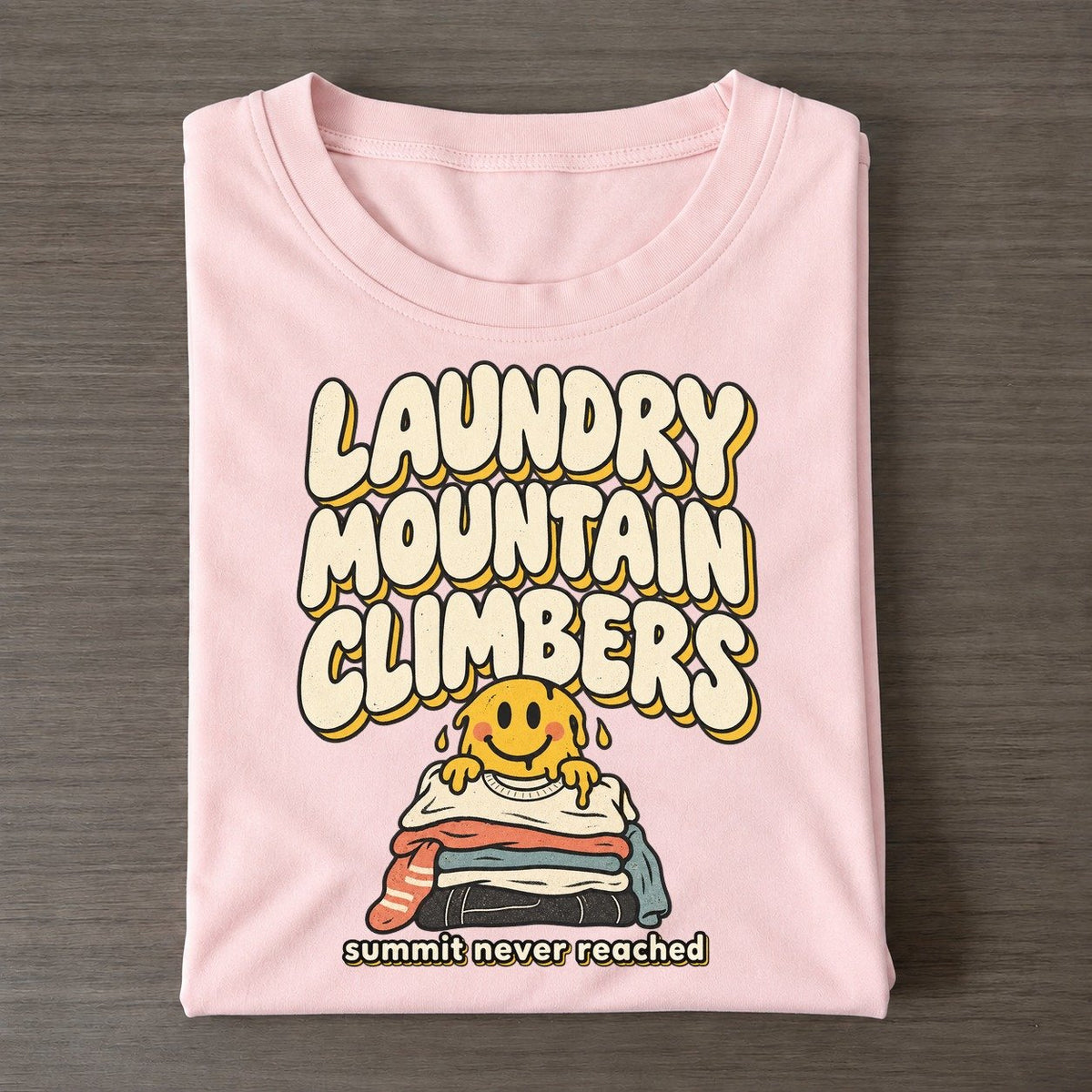 Laundry Mountain Running On Fumes Club Classic T-shirt – Pink
