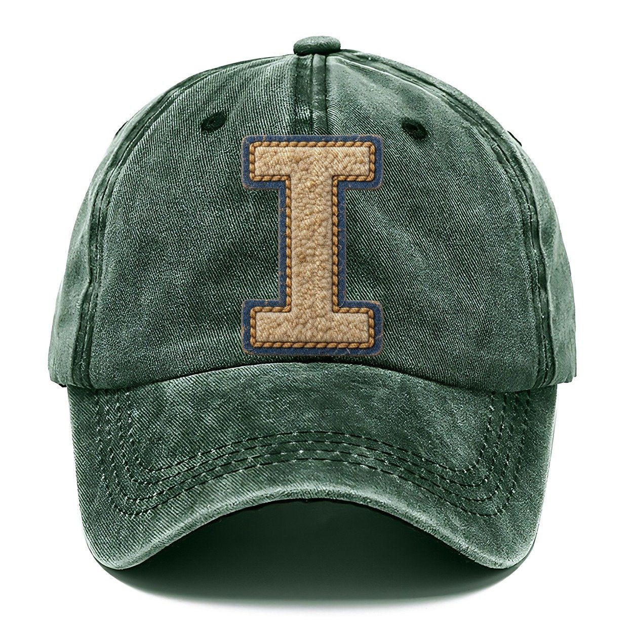Varsity Chenille I Monogram Classic Cap – Forest Mist