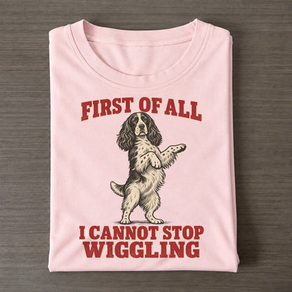 English Springer Spaniel Dog Declarations Classic T-shirt – Pink