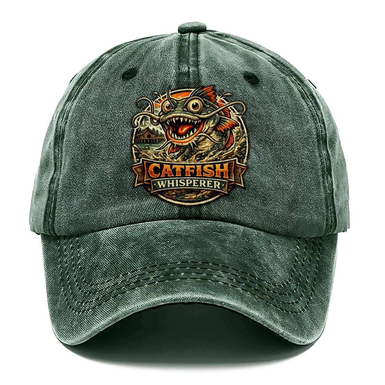 Catfish Whisperer Classic Cap – Forest Mist