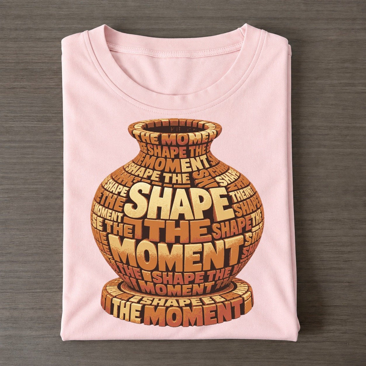 Clay Vase On Wheel Letter Sculpture Classic T-shirt – Pink
