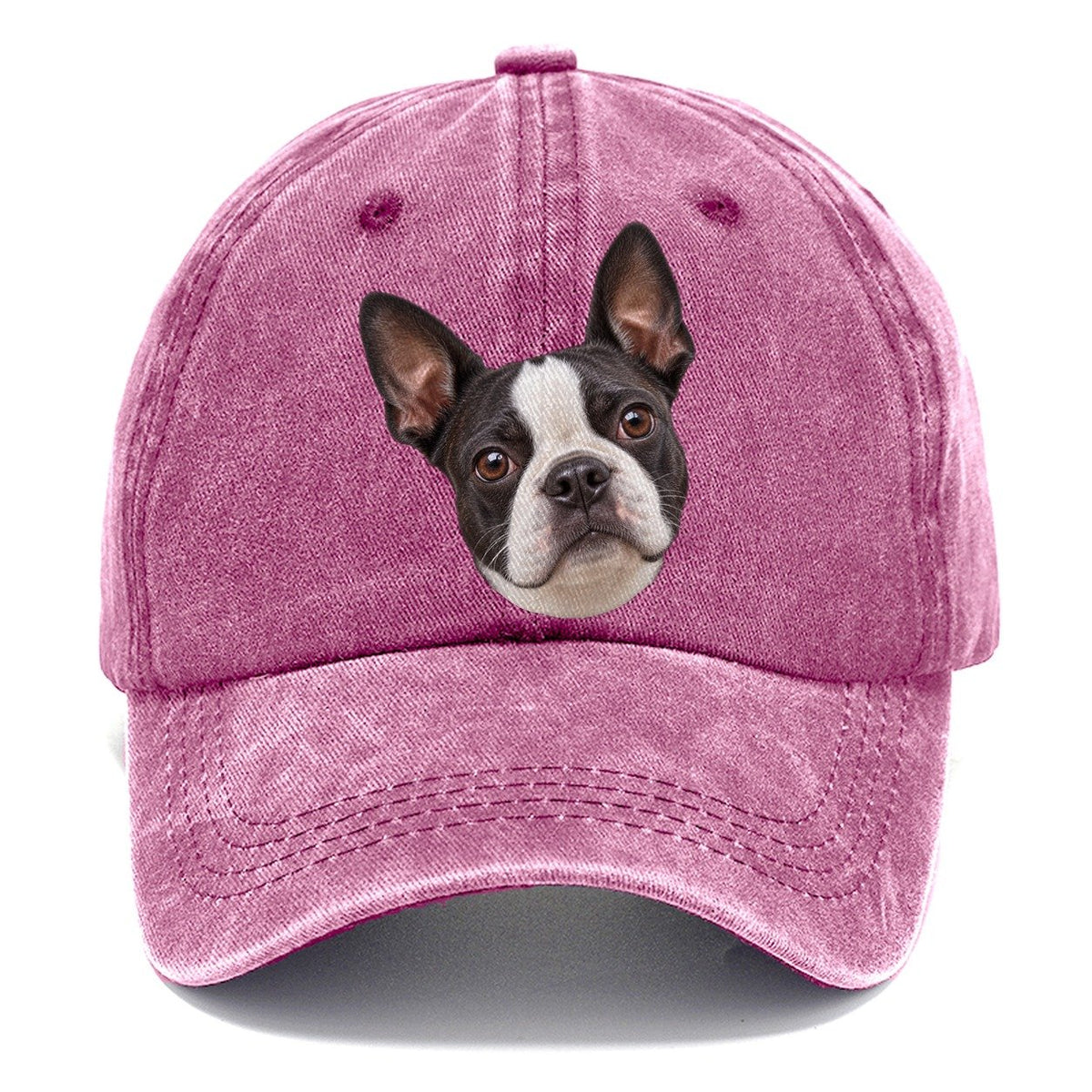 Boston Terrier Curious Lean Everyday Originals Classic Cap – Dusty Rose