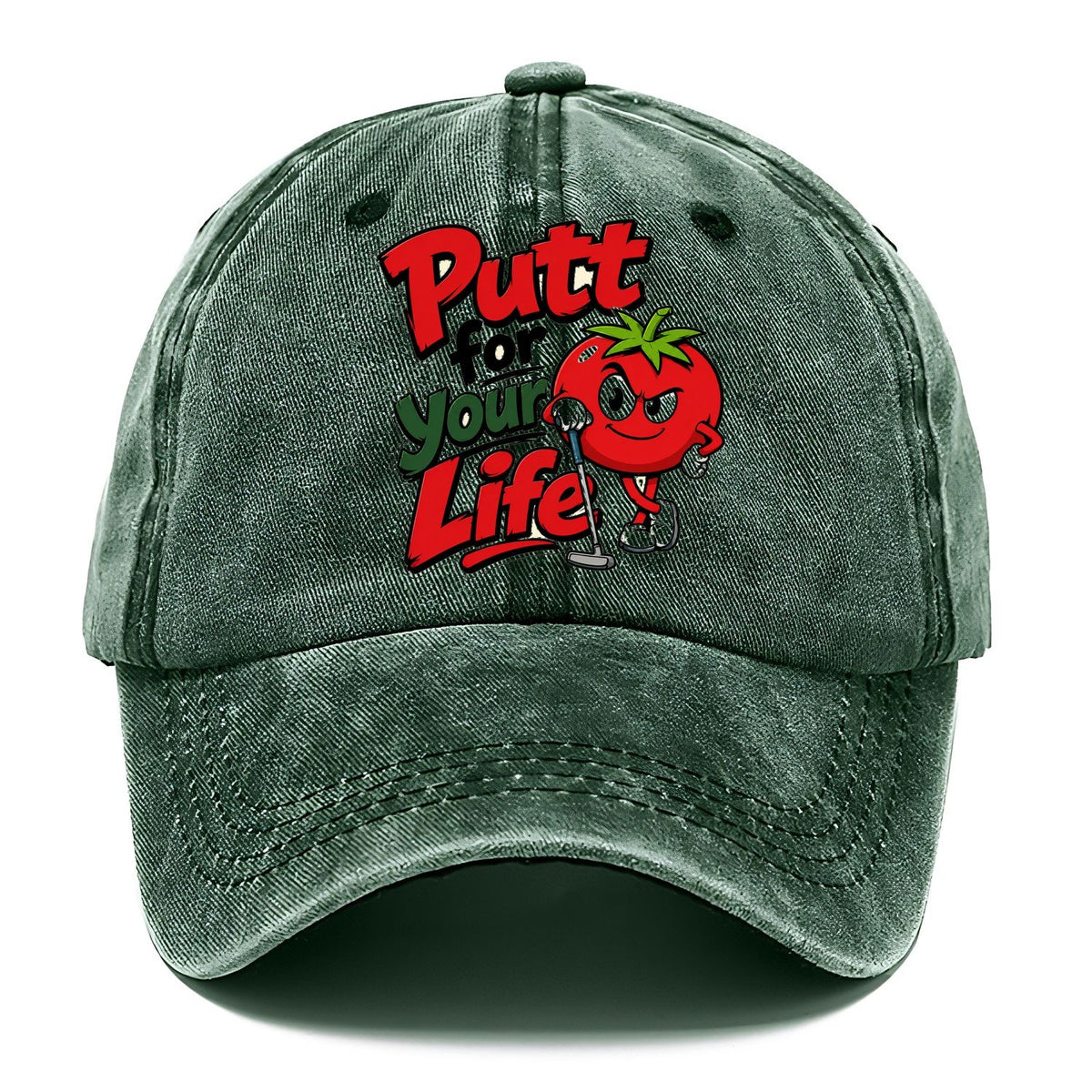 Putt For Your Life Golf Classic Cap – Forest Mist
