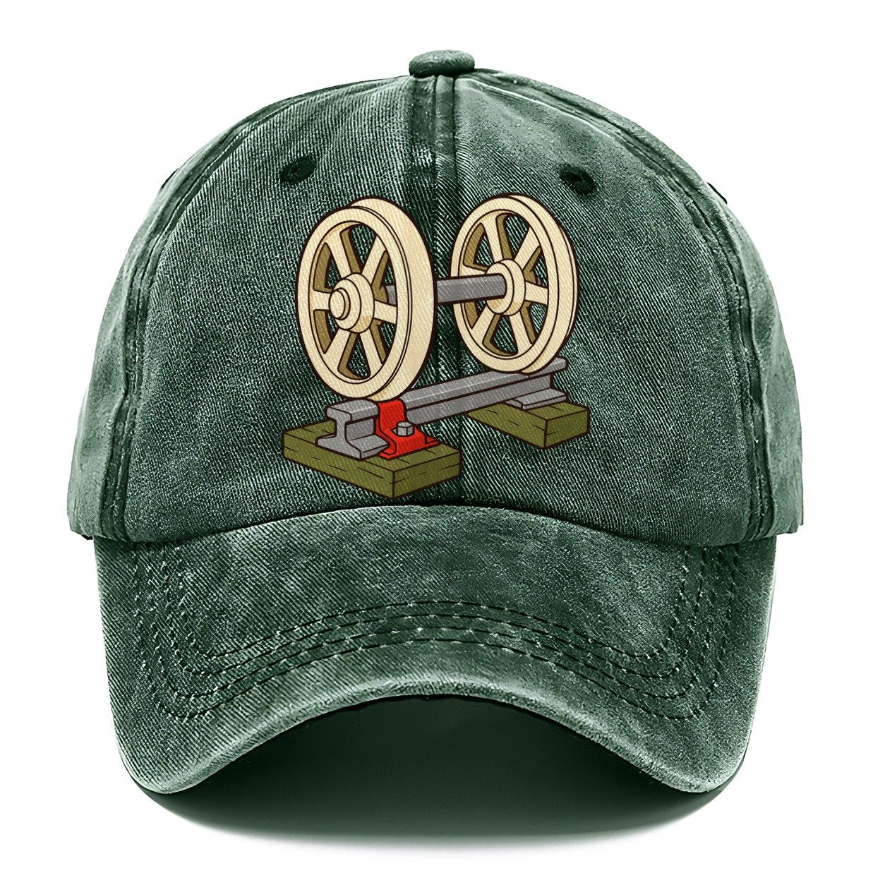 Wheelset On A Rail Model Railways Classic Cap – Forest Mist