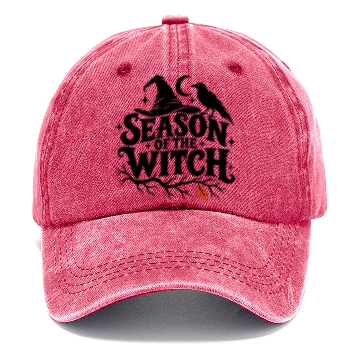 Season Of The Witch Slogan Witch Magic Classic Cap – Pomegranate Blush