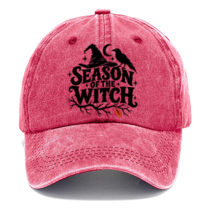 Season Of The Witch Slogan Witch Magic Classic Cap – Pomegranate Blush