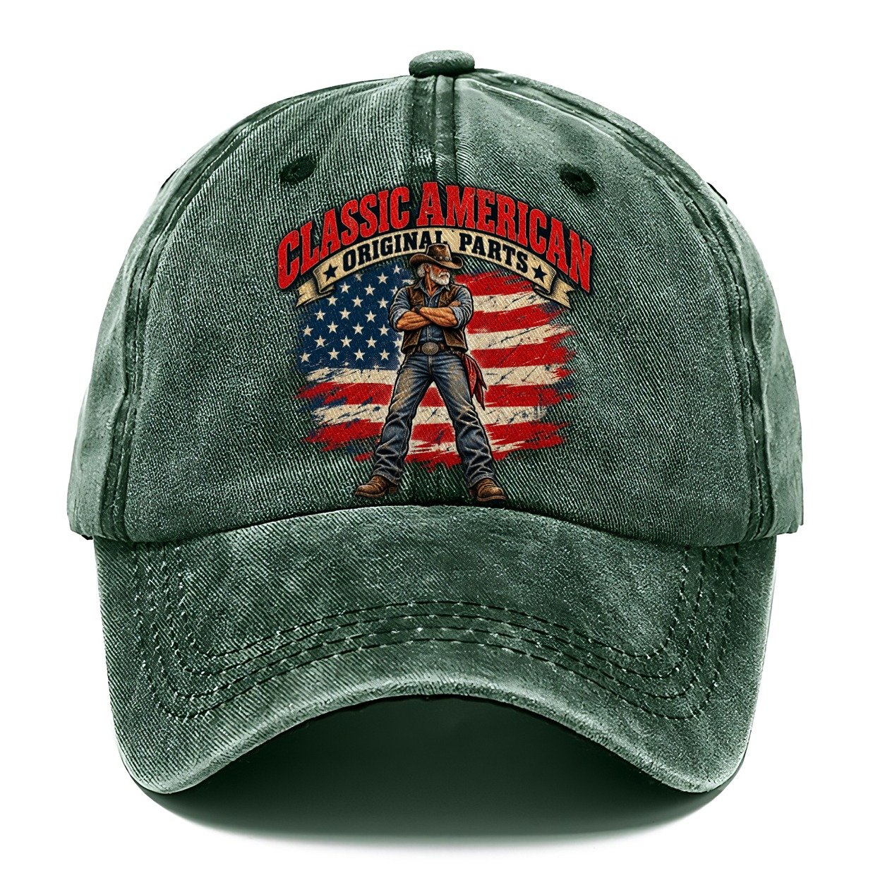 Classic American Original Parts Old Man Strong Classic Cap – Forest Mist