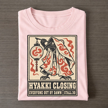 Hyakki Closing Yokai Night Market Classic T-shirt – Pink