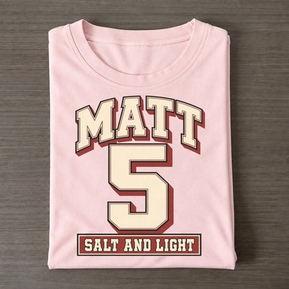 Matthew 5 Varsity Chapel Varsity Classic T-shirt – Pink
