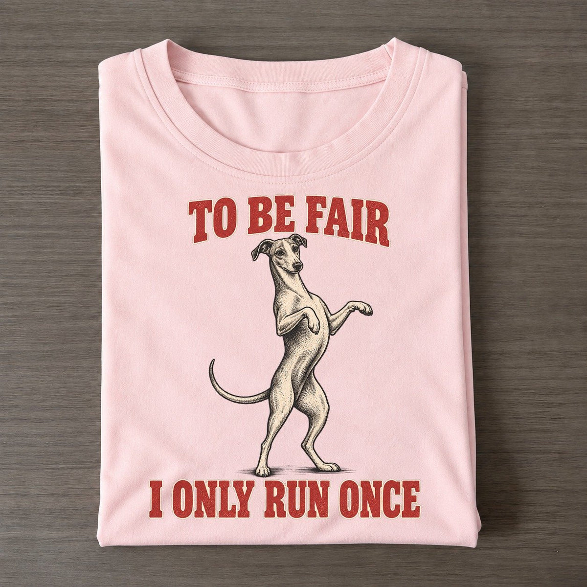 Whippet Dog Declarations Classic T-shirt – Pink