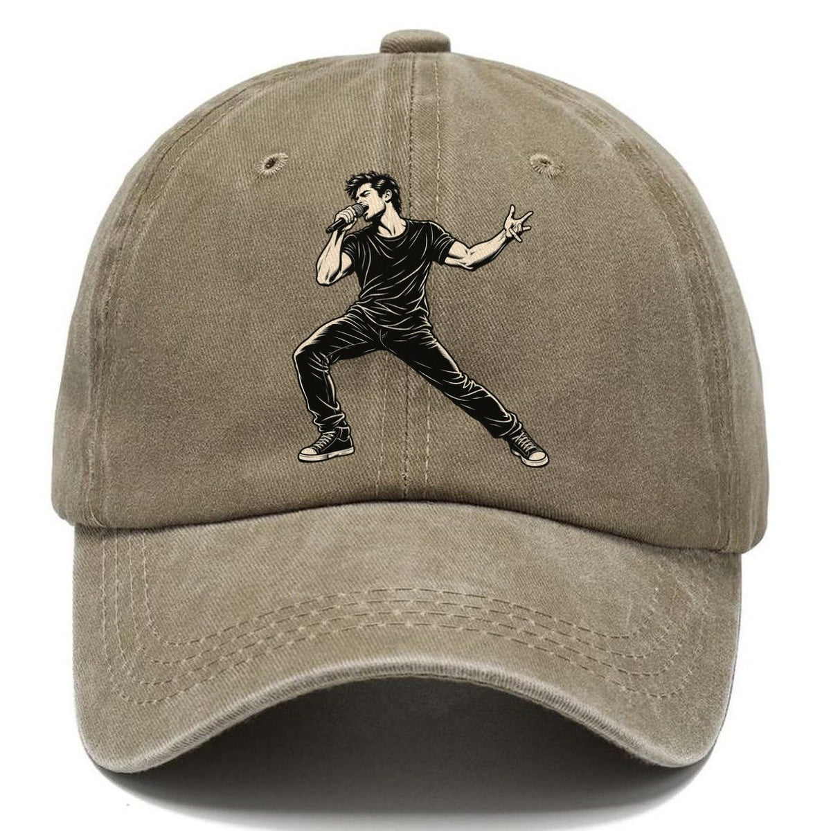 Singer Handheld Mic Verse Global Music Ink Figures Classic Cap – Warm Sand