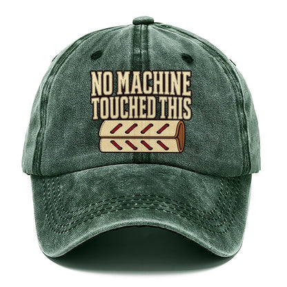 No Machine Touched This Leathercraft Classic Cap – Forest Mist