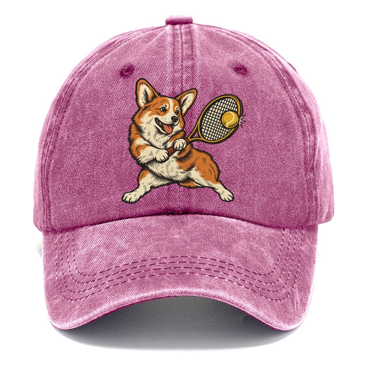 Corgi Tennis Return Sundown Familiars Classic Cap – Dusty Rose