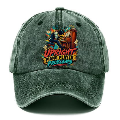Upright Piano Player Problems Music Instruments Classic Cap – Forest Mist