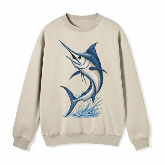 Marlins Majesty Fleece Sweatshirt – Light Khaki