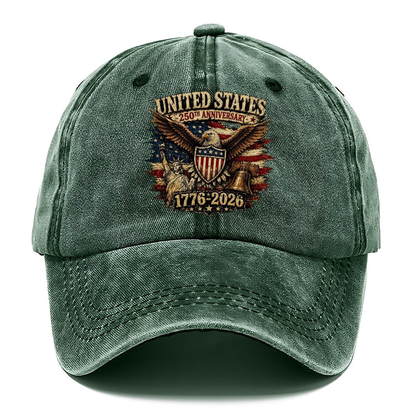 Us 250Th Emblem Classic Cap – Forest Mist