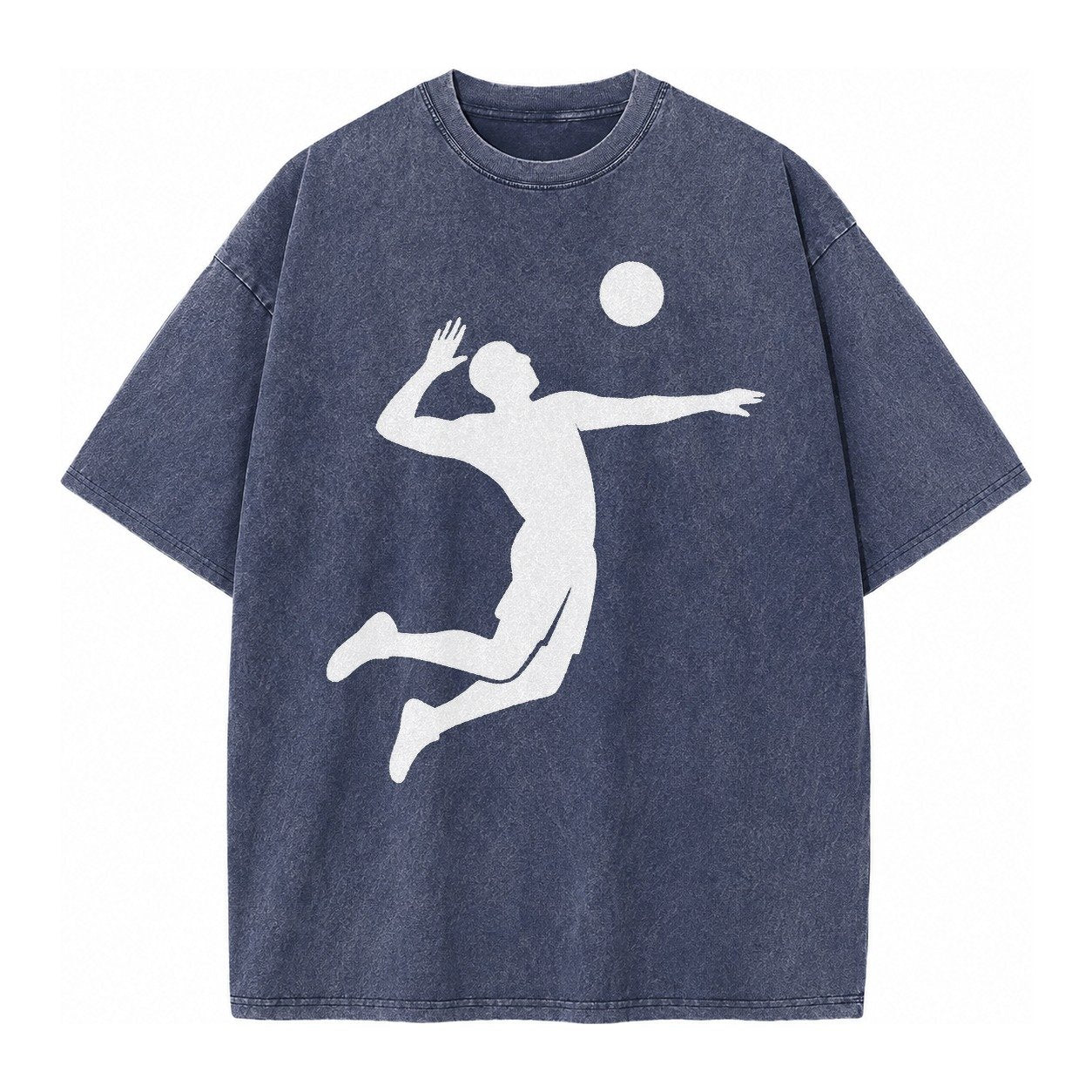 Volleyball Spike Vintage T-shirt – Blue