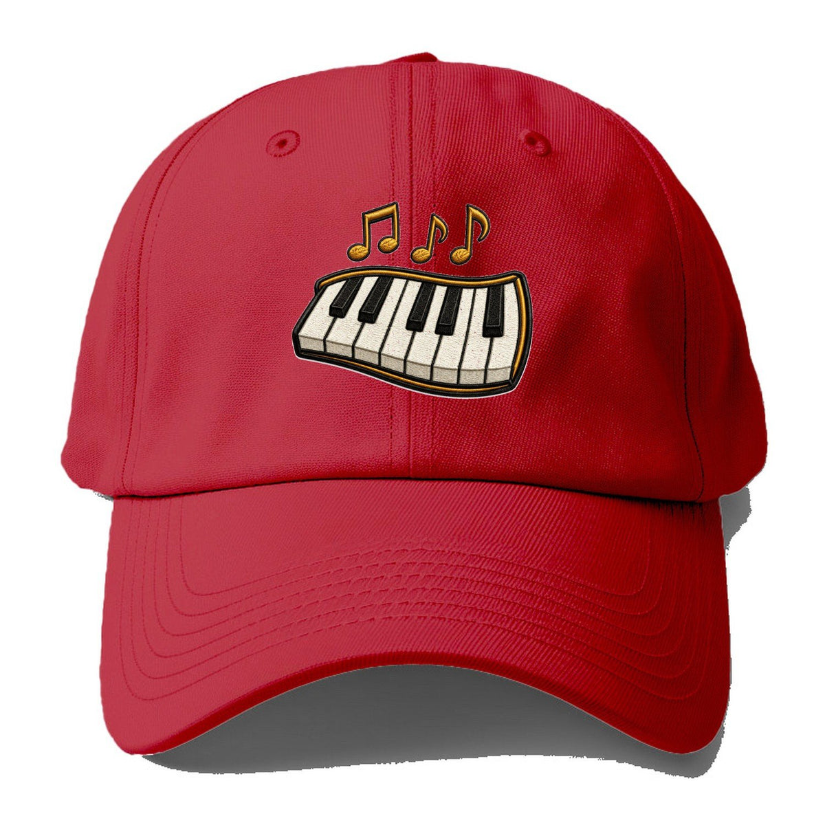 Piano Keys V2 Baseball Cap – Red
