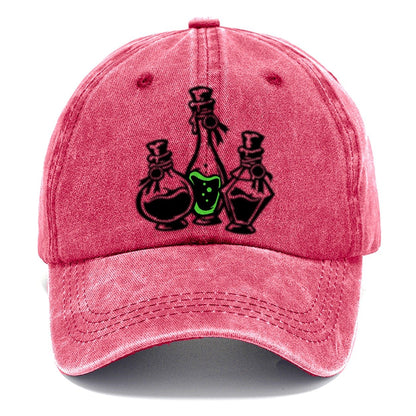 Apothecary Potion Bottle Trio Witch Magic Classic Cap – Pomegranate Blush