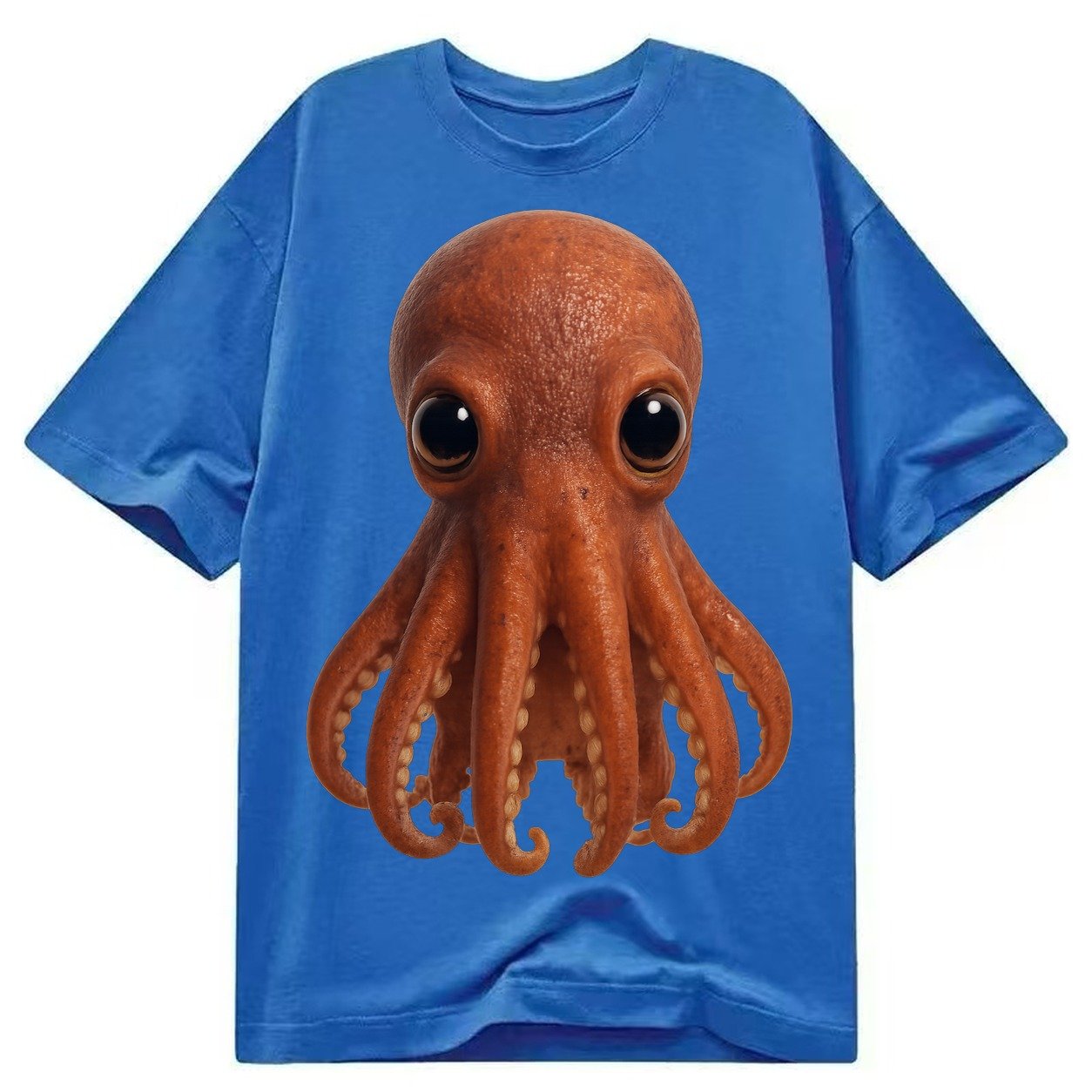 Baby Giant Pacific Octopus Reddish Smaller Tentacles Express Classic T-shirt – Blue