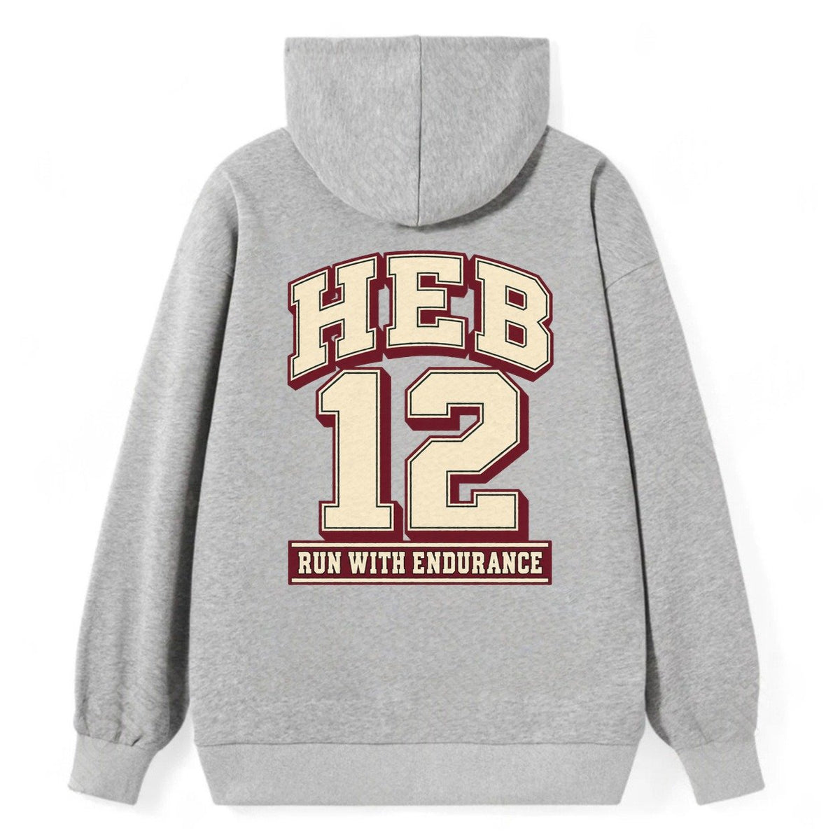 Hebrews 12 Varsity Chapel Varsity Classic Pullover Hoodie – Grey