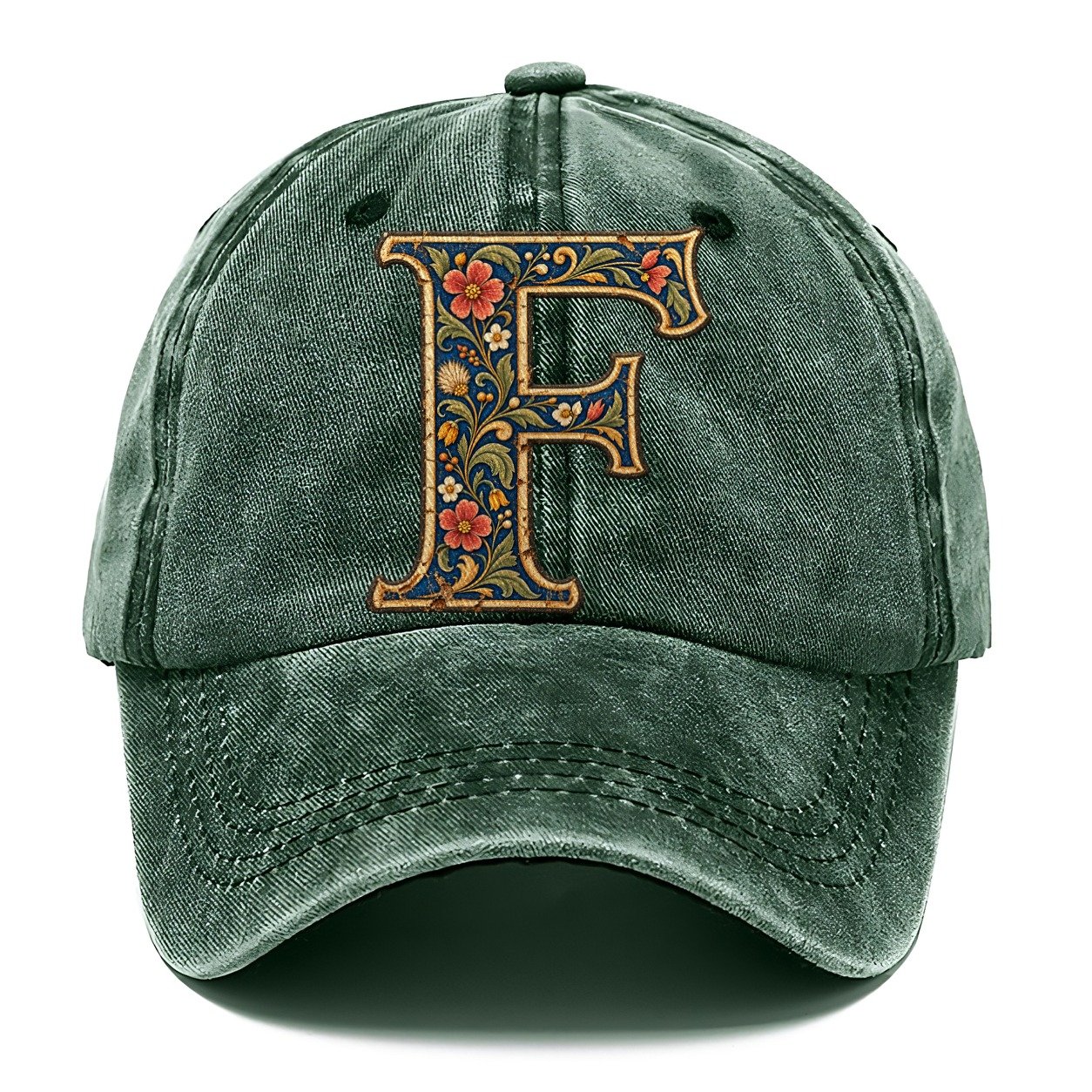 Wildflower F Monogram Classic Cap – Forest Mist