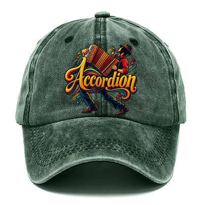 Accordion Wordmark Music Instruments Classic Cap – Forest Mist