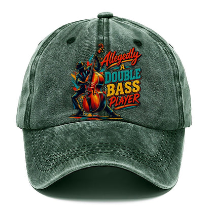 Allegedly A Double Bass Player Music Instruments Classic Cap – Forest Mist