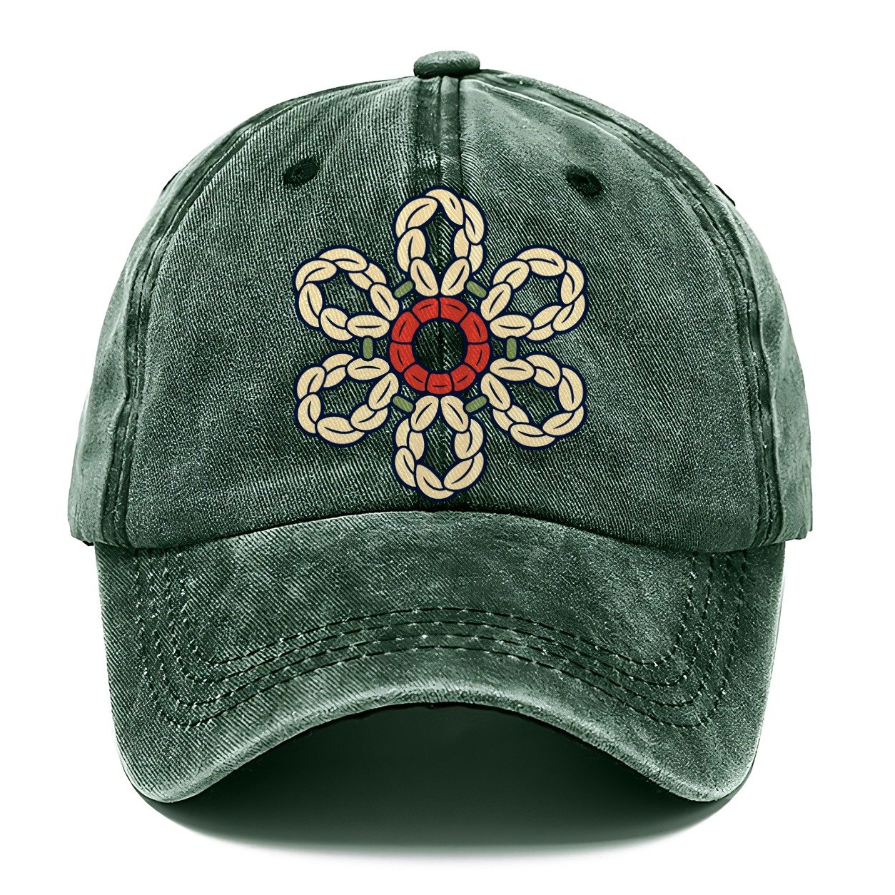 Flower Crochet Diagram Yarn Crafts Classic Cap – Forest Mist