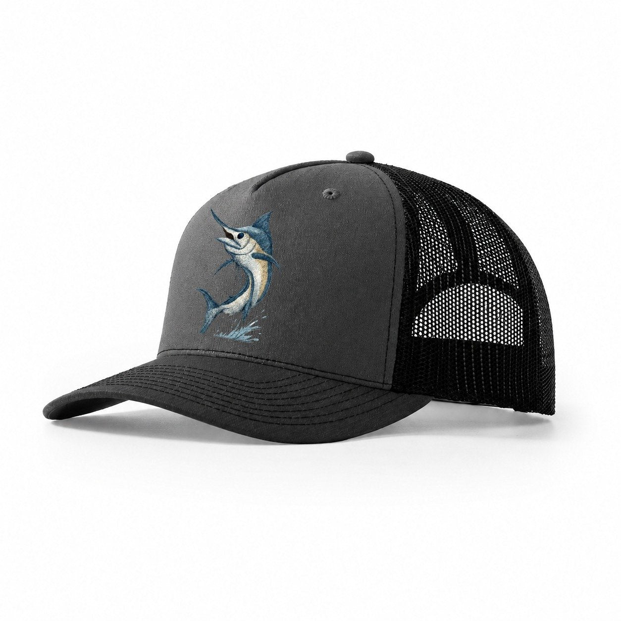 Marlins Majesty Trucker Hat – Dark Grey-Black