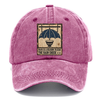 Rain Check Bar Izakaya Rules Classic Cap – Dusty Rose