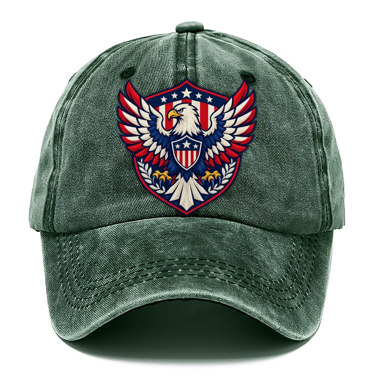 United States Minimal Emblem Country Logos Classic Cap – Forest Mist
