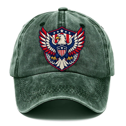 United States Minimal Emblem Country Logos Classic Cap – Forest Mist
