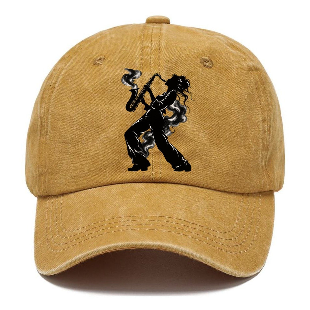Woman Saxophone Player Classic Cap – Golden Harvest