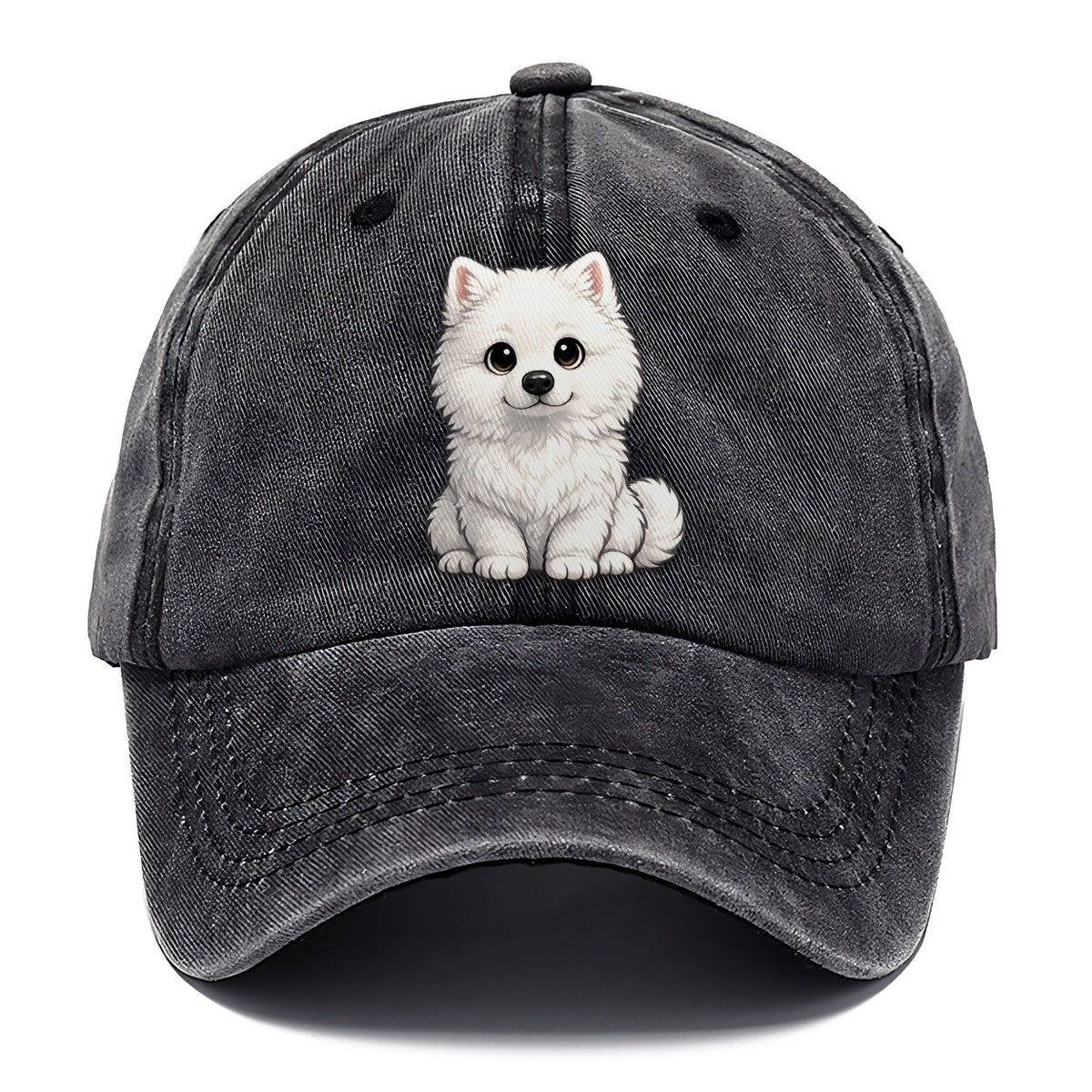 Samoyed Sitting Sweetheart Classic Cap – Graphite