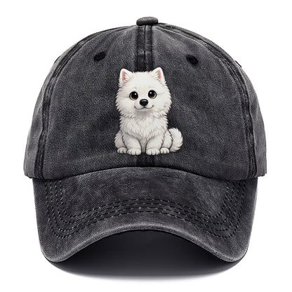 Samoyed Sitting Sweetheart Classic Cap – Graphite